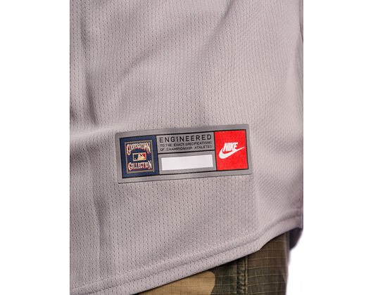 Dres Nike - MLB Men's Cooperstown Jersey - New York Yankees 1927 - Atmosphere Grey