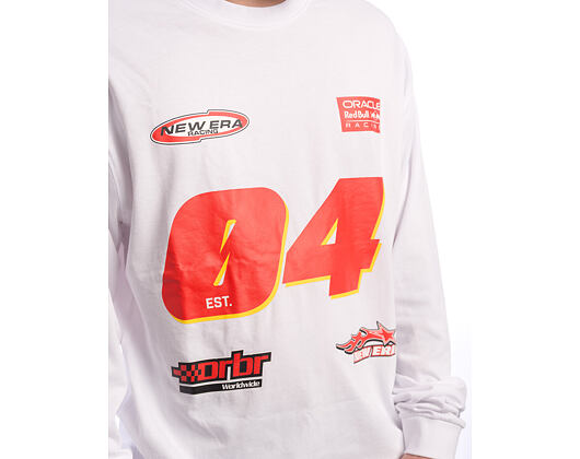 Triko New Era - F1 Graphic Longsleeve Tee - RED BULL F1 - White
