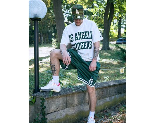 Kraťasy New Era - MLB Comfort Shorts - LA Dodgers - Green