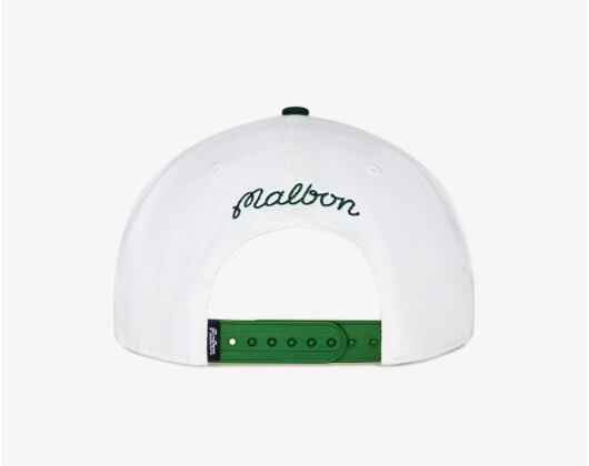 Kšiltovka Malbon - Palma Drive Snapback - Bright White/Green