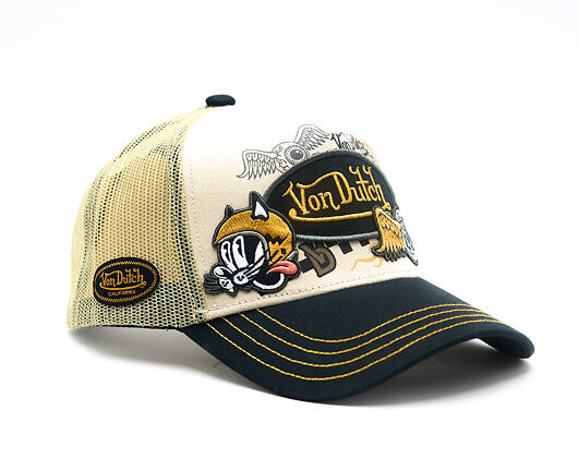 Kšiltovka Von Dutch - Trucker - Patch & Print - Black / White