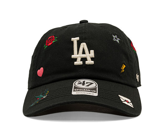 Kšiltovka '47 Brand - MLB Multi Scatter CLEAN UP - LA Dodgers - Black