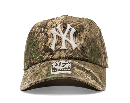 Kšiltovka '47 Brand - MLB Real Tree CLEAN UP - NY Yankees