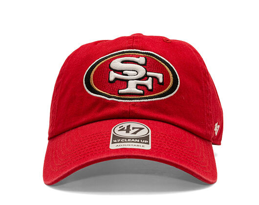 Kšiltovka '47 Brand - NFL CLEAN UP - San Francisco 49ers - Red
