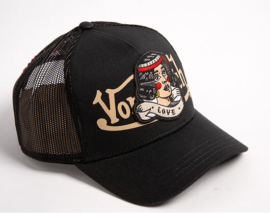 Kšiltovka Von Dutch - Trucker - Love Patch - Black
