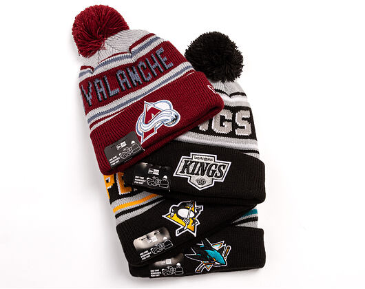Kulich New Era - NHL Evergreen Wordmark Pom Medium Knit - Colorado Avalanche - Team Color