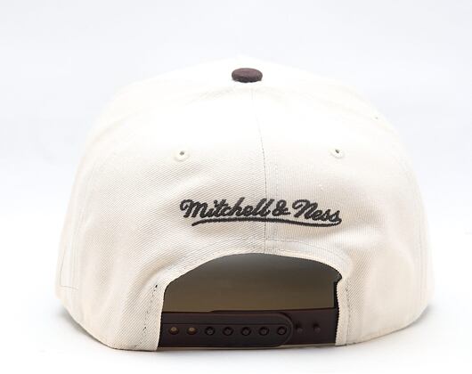 Kšiltovka Mitchell & Ness - NBA Brown And Cream Pro Snapback - Boston Celtics - Cream