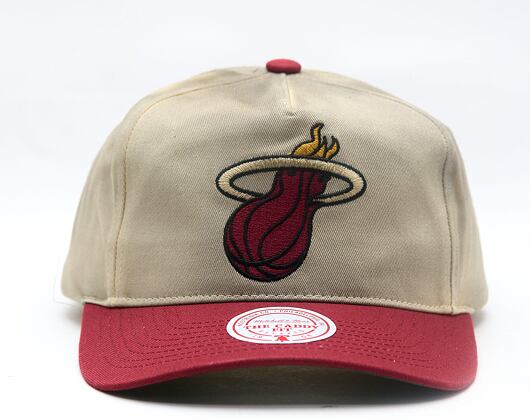 Kšiltovka Mitchell & Ness - NBA Retro Roots Deadstock - Miami Heat - Cream