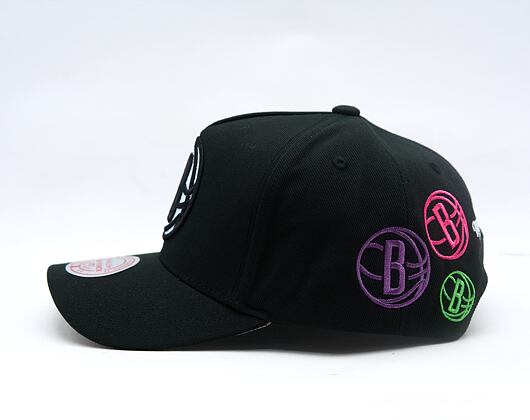 Kšiltovka Mitchell & Ness - NBA 404 Club Neon Pro Snapback - Brooklyn Nets - Black