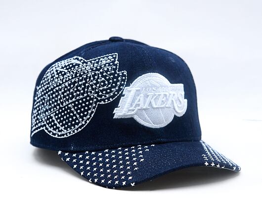 Kšiltovka Mitchell & Ness - NBA Run Stitch Pro Snapback - Los Angeles Lakers - Blue