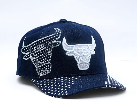 Kšiltovka Mitchell & Ness - NBA Run Stitch Pro Snapback - Chicago Bulls - Blue