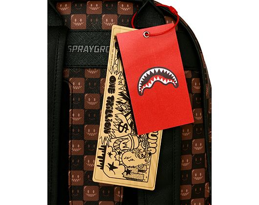 Batoh Sprayground - Sharks In Paris Wtf Bubble Brown Check Savage Backpack