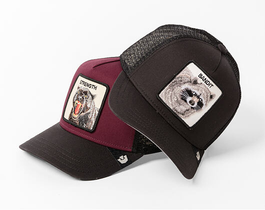 Dětská kšiltovka Goorin - Bandit (all Black) - Raccoon - Black