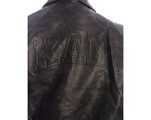 Bunda Karl Kani - Signature PU Leather Bomber Jacket - Black