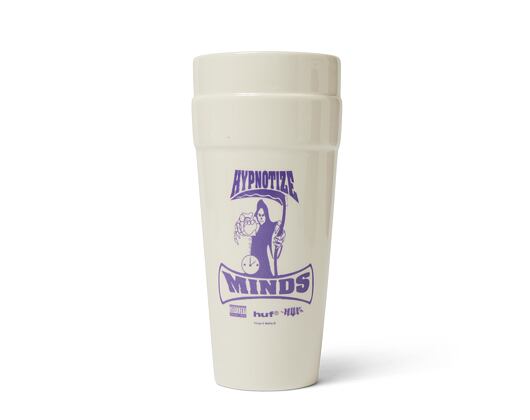 HUF x Three 6 Mafia Ceramic Double Cup - White