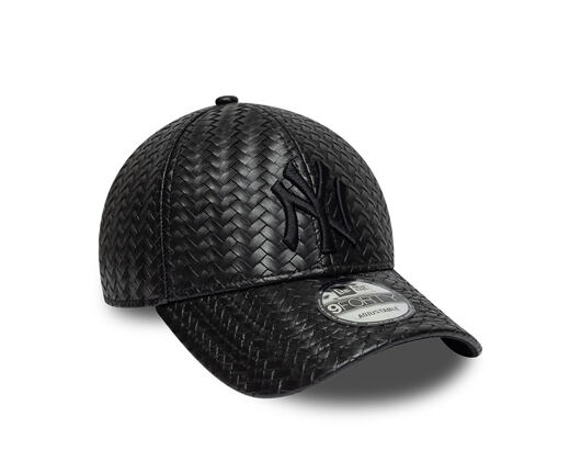 Kšiltovka New Era - MLB Pu Weave 9FORTY - NY Yankees - Black
