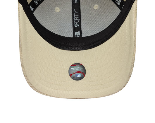 Kšiltovka New Era - MLB Cord Visor 9FORTY M-CROWN - NY Mets - Cream