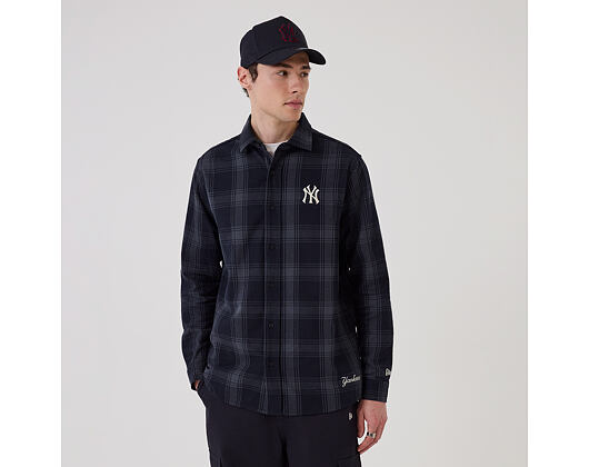 Triko New Era - MLB Plaid Shirt - NY Yankees - Navy