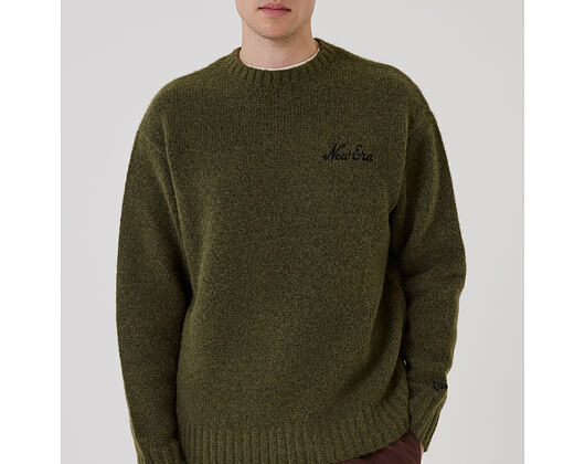 Svetr New Era - Branded Simple Knit Crew - New Olive