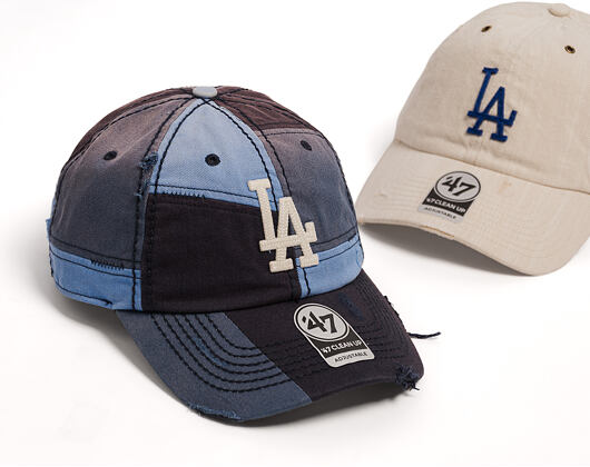 Kšiltovka '47 Brand - MLB Worn In Patched CLEAN UP - LA Dodgers - Navy