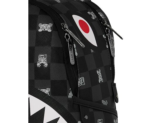 Batoh Sprayground - Gray Peeking Character Check Savage Backpack