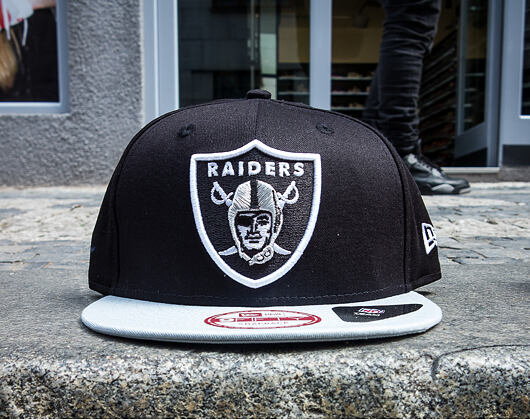 Kšiltovka New Era Cotton Block 3 Oakland Raiders Black/Grey Snapback