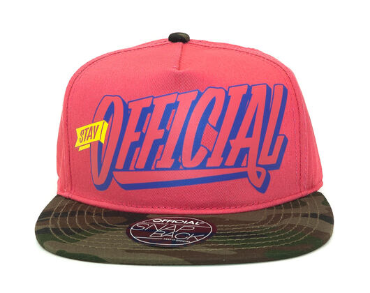 Kšiltovka Official Stay Salmon Snapback