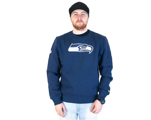 Mikina New Era NFL Team Logo Seattle Seahawks Crewneck Blue