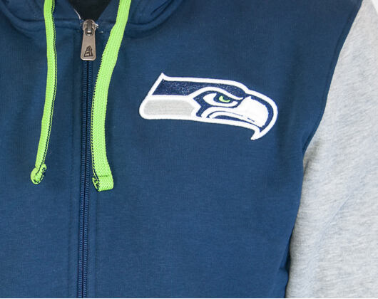 Mikina s kapucí New Era NFL Team Seattle Seahawks Full Zip Hoody Blue
