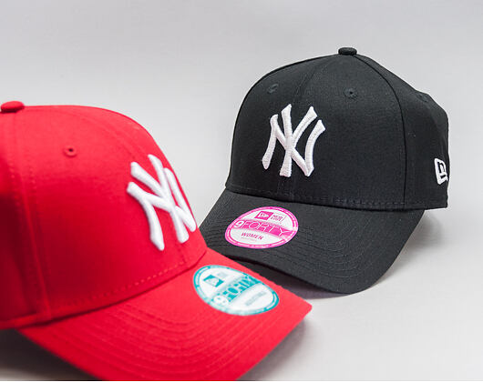 Kšiltovka New Era 9FORTY MLB League Basic New York Yankees Strapback Scarlet / White