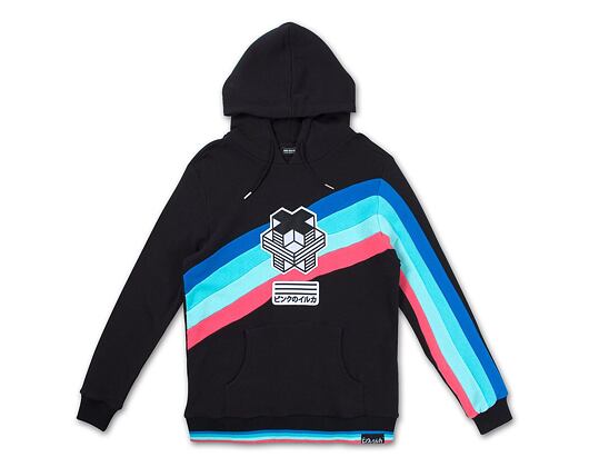 Mikina s kapucí Pink Dolphin Promo Cube Hoody Black
