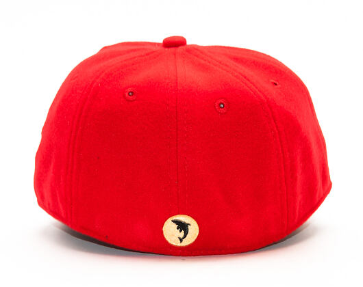 Kšiltovka Pink Dolphin Motorsports 8 Panel Red Fitted