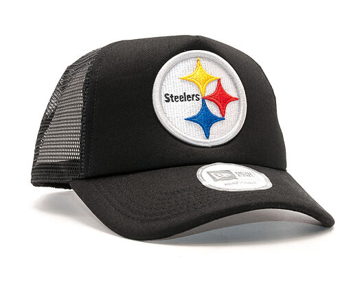Kšiltovka New Era 9FORTY Trucker NFL Pittsburgh Steelers Black/White Snapback