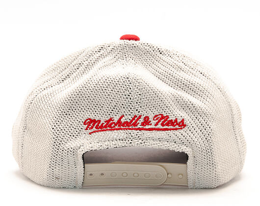 Kšiltovka Mitchell & Ness Meshback Slouch Red Snapback
