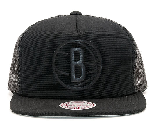 Kšiltovka Mitchell & Ness Tonal D Trucker Brooklyn Nets Black Snapback