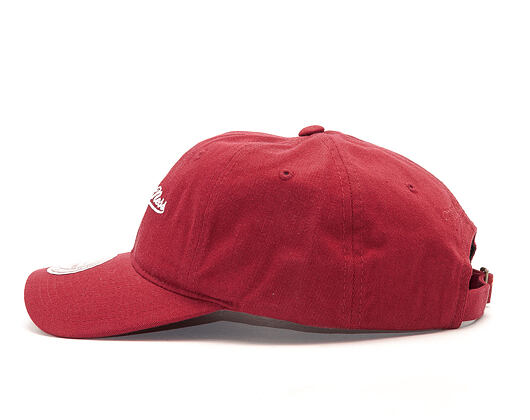 Dad Cap Kšiltovka Mitchell & Ness Chukker Branded Burgundy Strapback