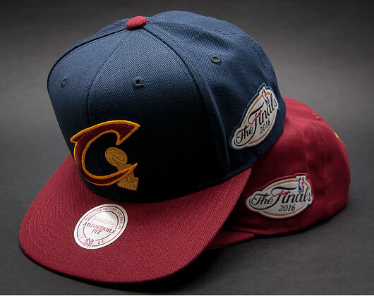 Kšiltovka Mitchell & Ness Championship Cleveland Cavaliers Navy/Burgundy Snapback