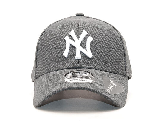 Kšiltovka New Era Diamond Era Essential New York Yankees 9FORTY Grey Heather Strapback