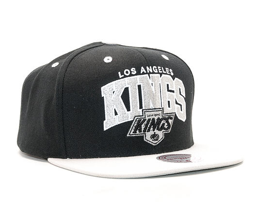 Kšiltovka Mitchell & Ness Team Arch Los Angeles Kings Black/Grey Snapback