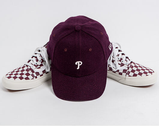 Kšiltovka New Era Melton Mini Classic Philadelphia Phillies Maroon 9TWENTY Strapback