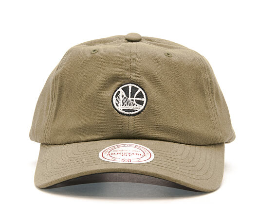 Kšiltovka Mitchell & Ness Morbido Slouch Golden State Warriors Khaki Strapback