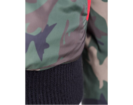 Oboustranná péřová zimní bunda Sprayground Shark Mouth Reversible Camo
