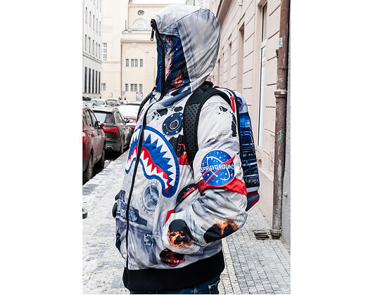 Oboustranná zimní péřová bunda Sprayground Astronaut Patches Reversible Multicolor