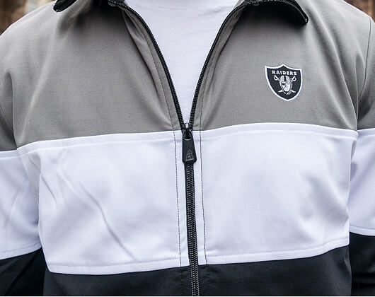 Bunda New Era Border Edge Track Jacket Oakland Raiders Black/Grey/White