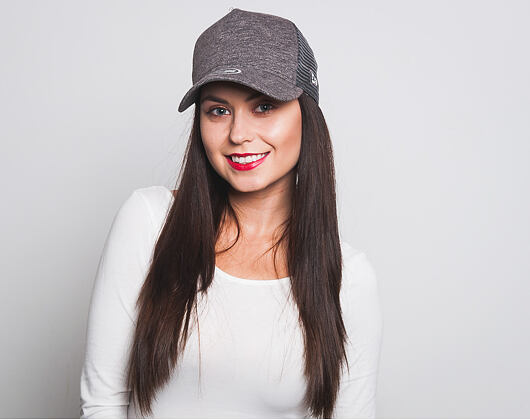 Dámská kšiltovka New Era Jersey Trucker 9FORTY Grey Heather Snapback