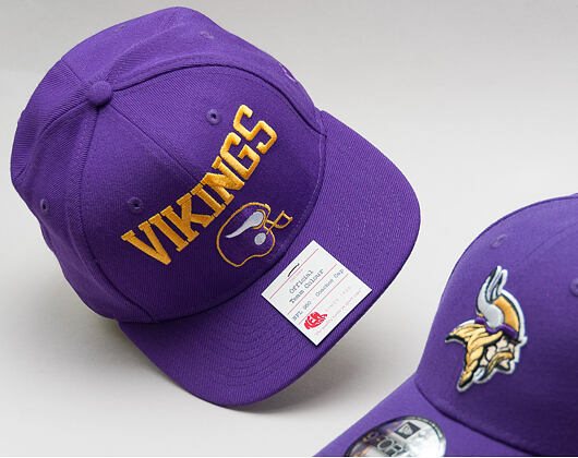 Kšiltovka New Era Heritage Wool Minnesota Vikings 9FIFTY Purple Snapback