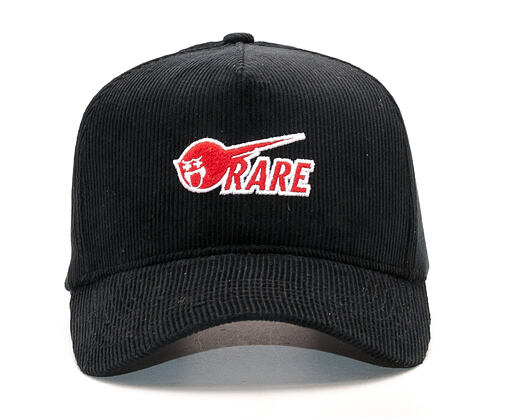 Kšiltovka Pink Dolphin Rare Corduroy Structured Black Zipback