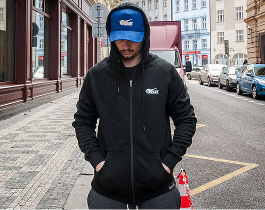 Mikina S Kapucí Pink Dolphin Rare Air Zip Up Black