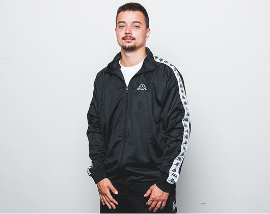 Mikina Kappa Banda Anniston Black/White