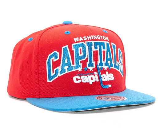 Kšiltovka Mitchell & Ness Team Arch Washington Capitals Red/Blue Snapback